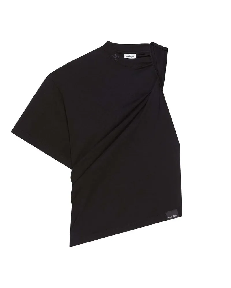 Courrèges Twist T-shirt Schwarz