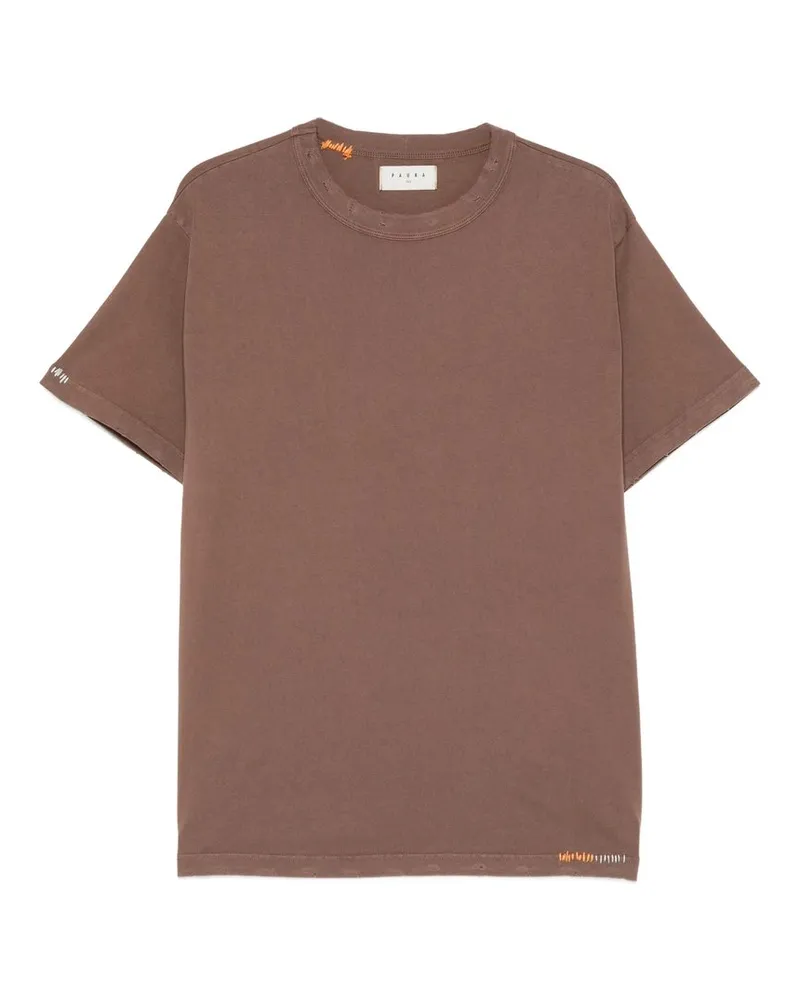 PAURA Kansas Regular Tee Shirt Logo Braun