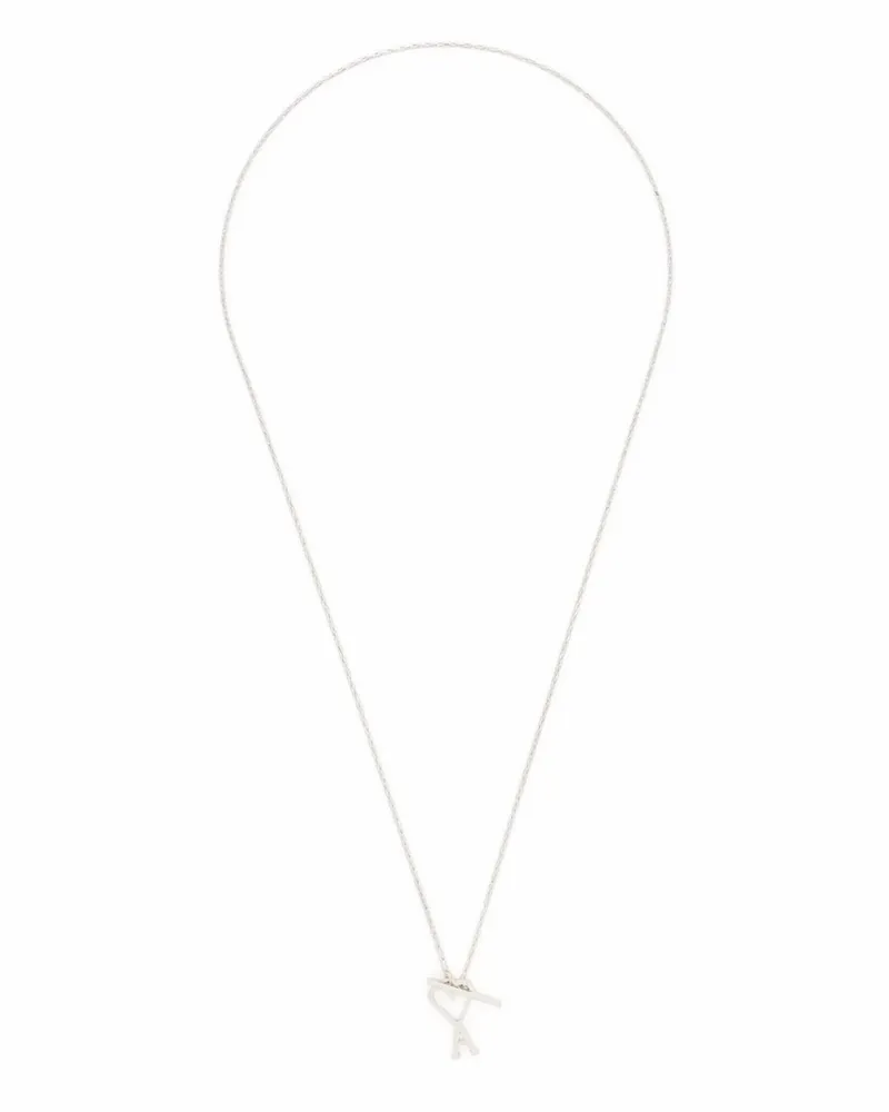AMI Paris Ami de Coeur Chain Necklace Silber