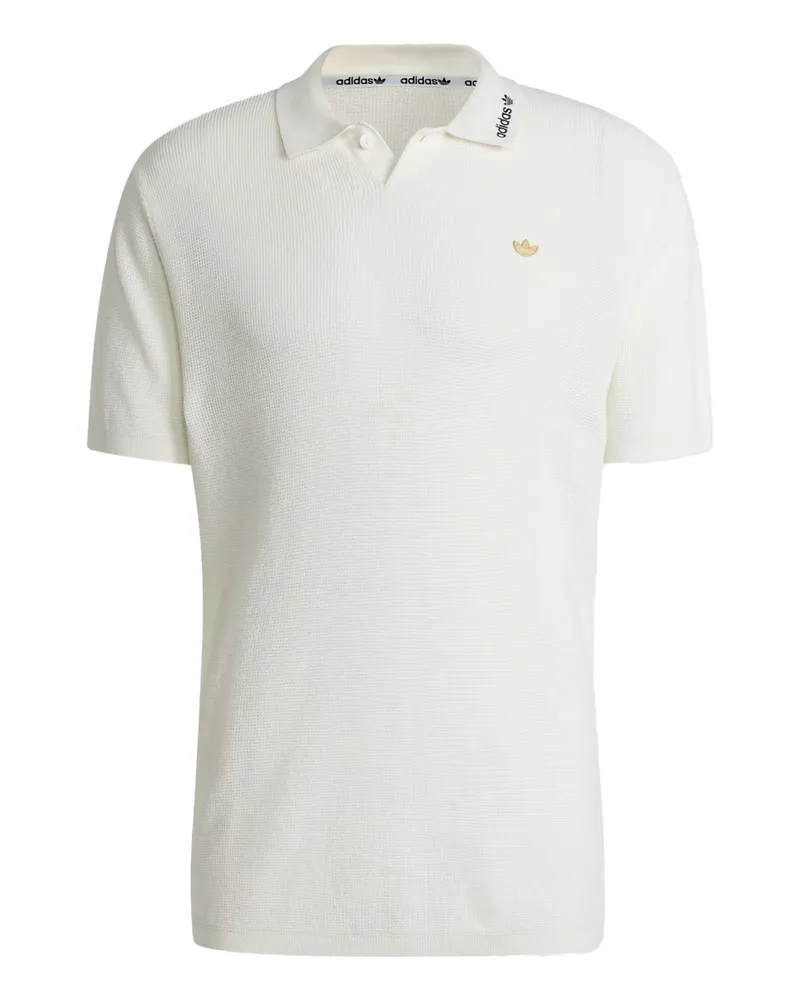 adidas Polo Shirt Panna Weiß