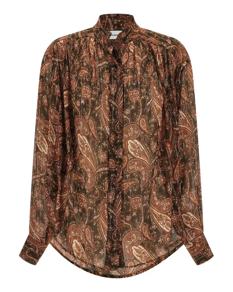 ANDAMANE Rania Shirt Oversized Shirt Braun