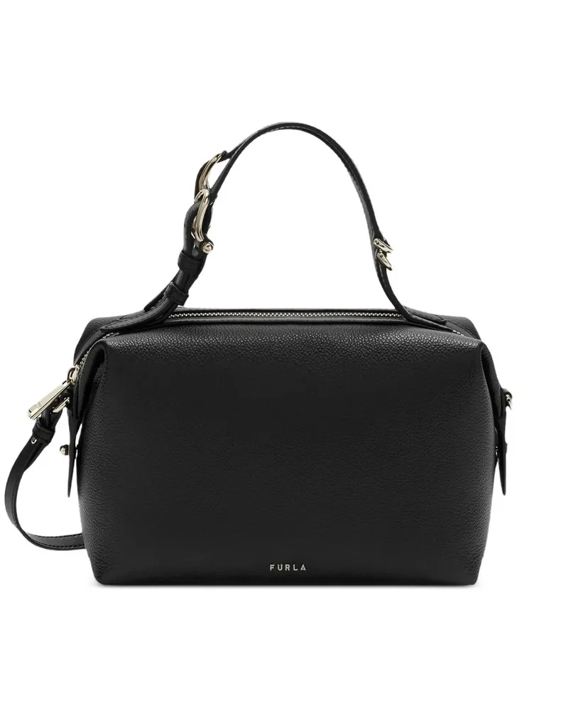 Furla Double Mini Boston Bag Schwarz