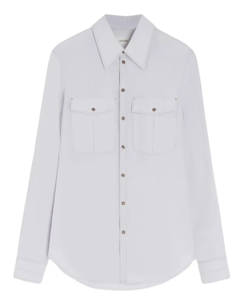 Christophe Lemaire Pocket Fitted Shirt Violett