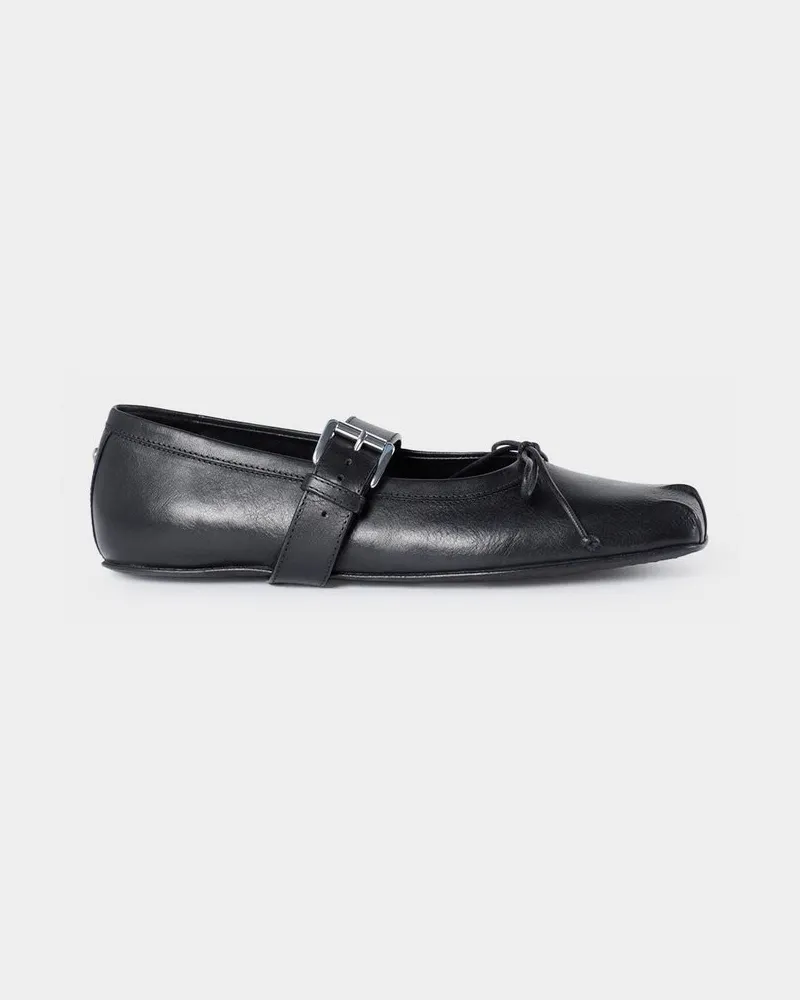 Ann Demeulemeester Zoey Ballerinas With Belt Schwarz