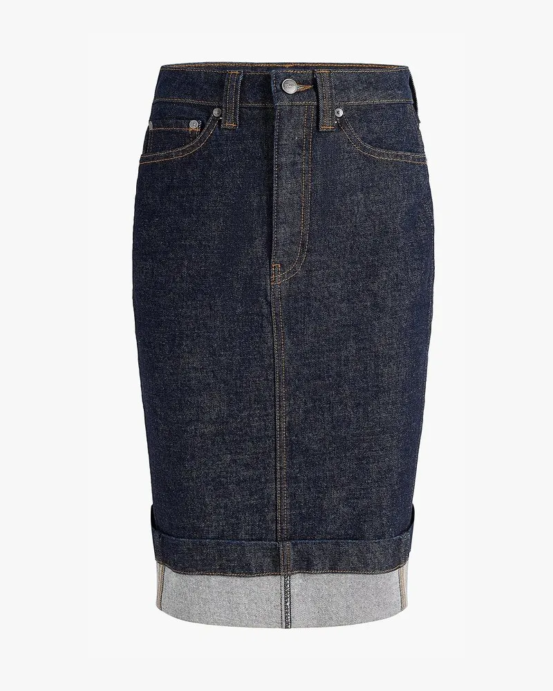 KHAITE Kendra Skirt Blau