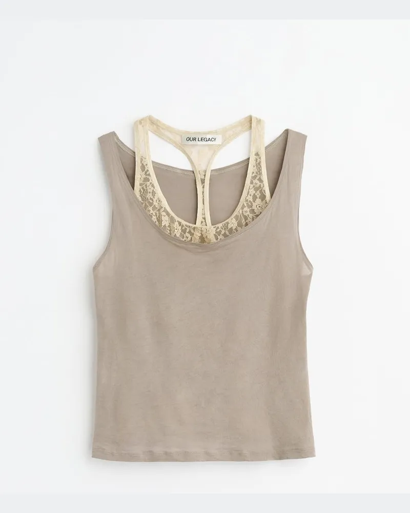 Our Legacy Swim Tank Beige