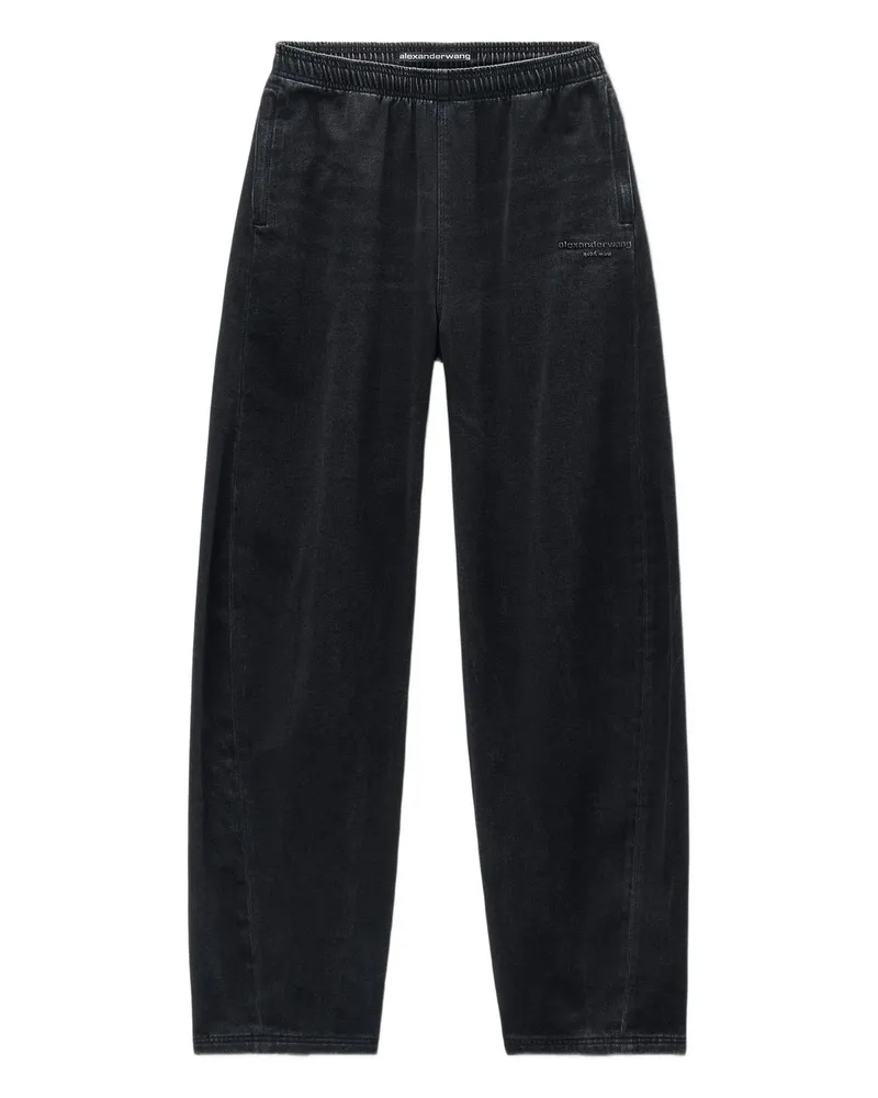 Alexander Wang Sweatpant w/ Elasticated Drawstring Waist Schwarz