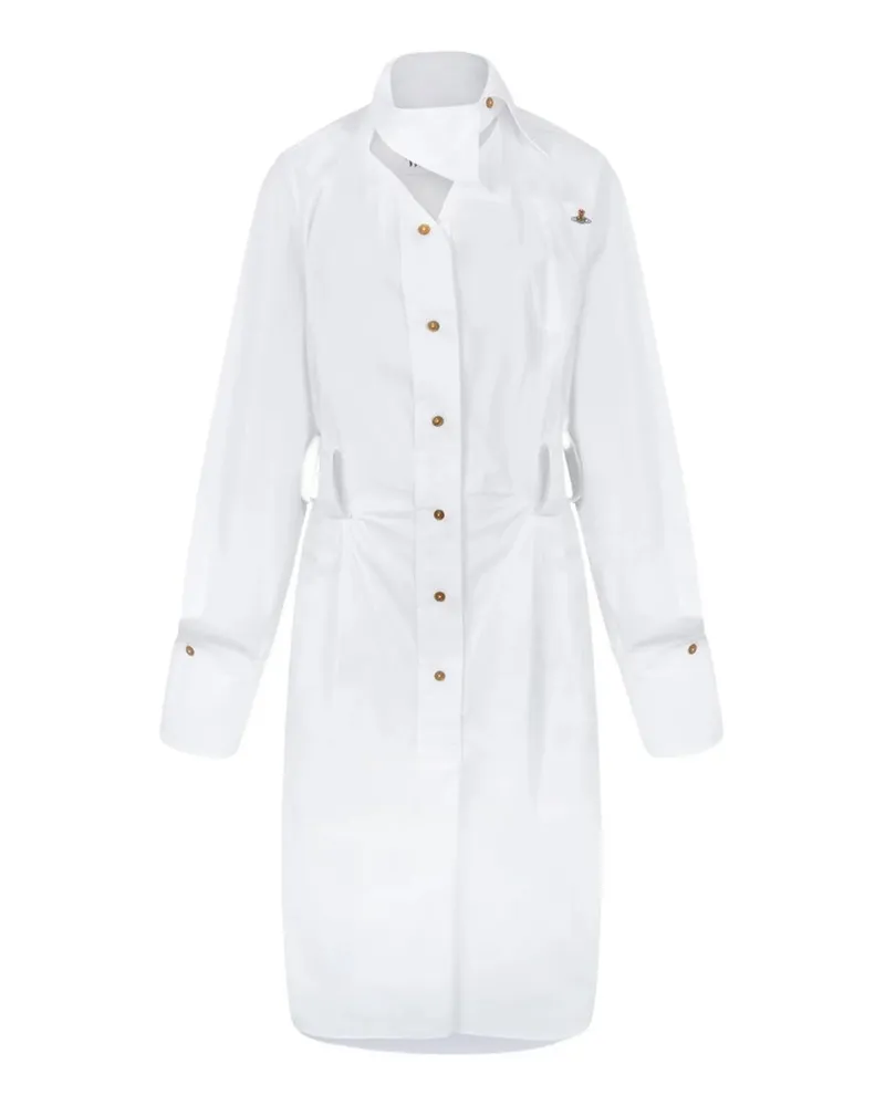 Vivienne Westwood Drunken Shirt Dress Weiß