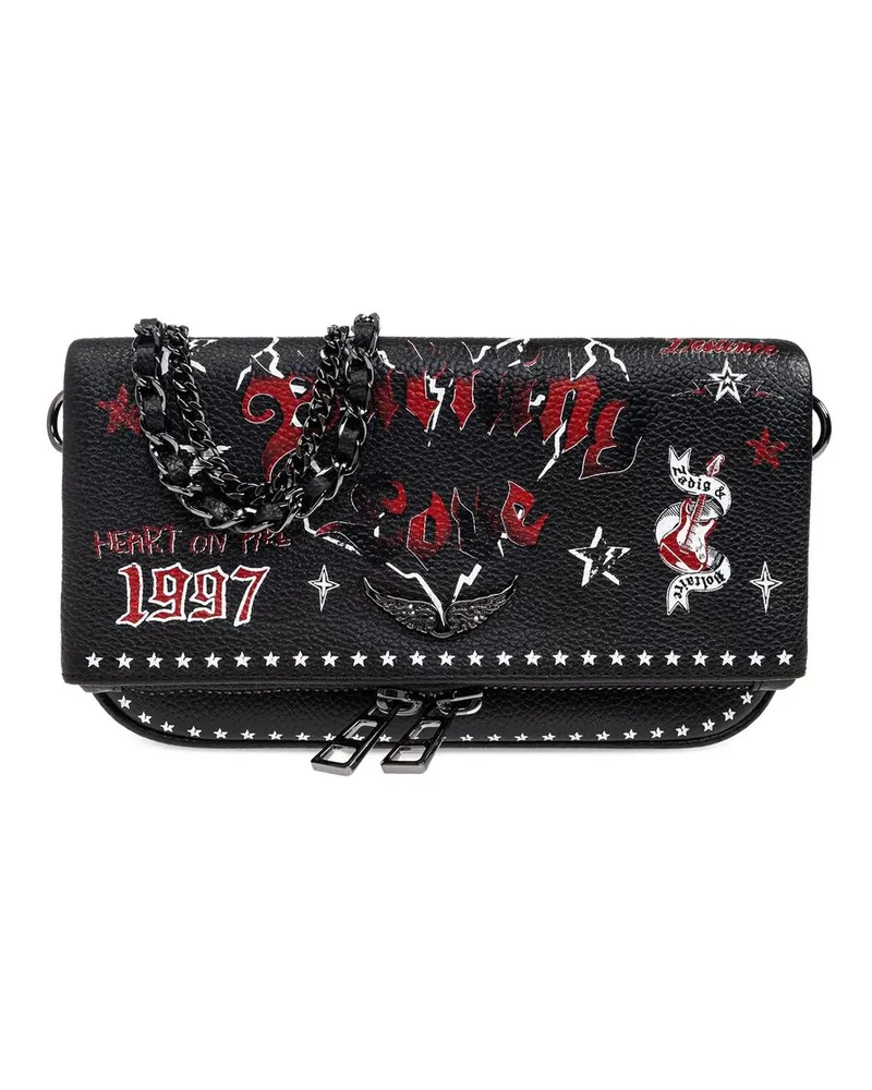 Zadig & Voltaire Rock Nano Grained Leather Punk Mehrfarbig
