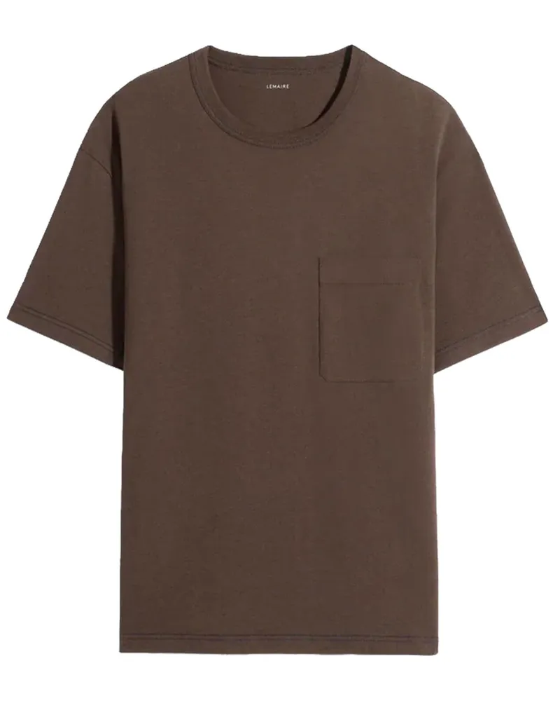 Christophe Lemaire Boxy ss T-shirt Ts0010 Lj1010 Braun