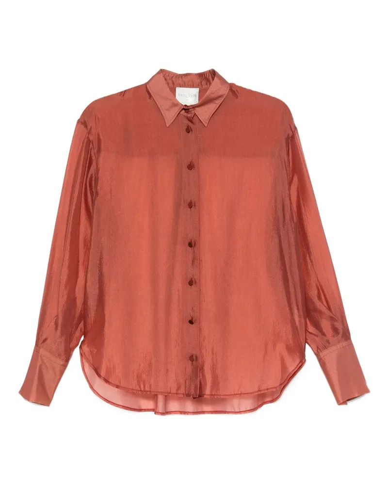 forte_forte Contemporary Organza Masculine Shirt Orange