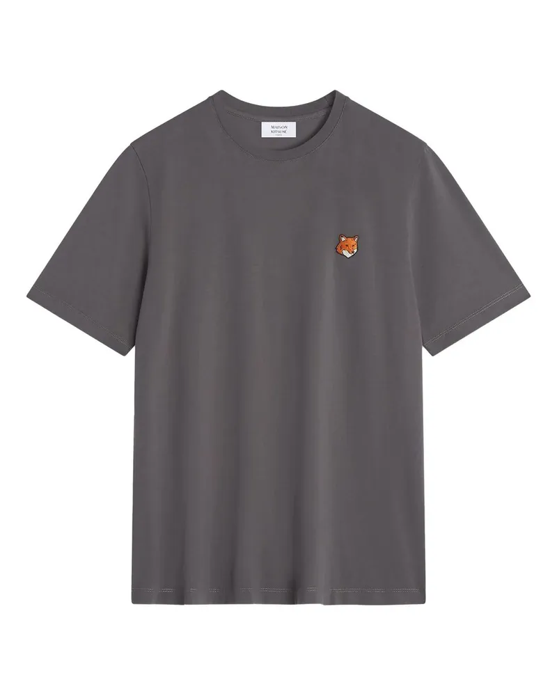 Kitsuné Fox Head Regular Tee-shirt Grau