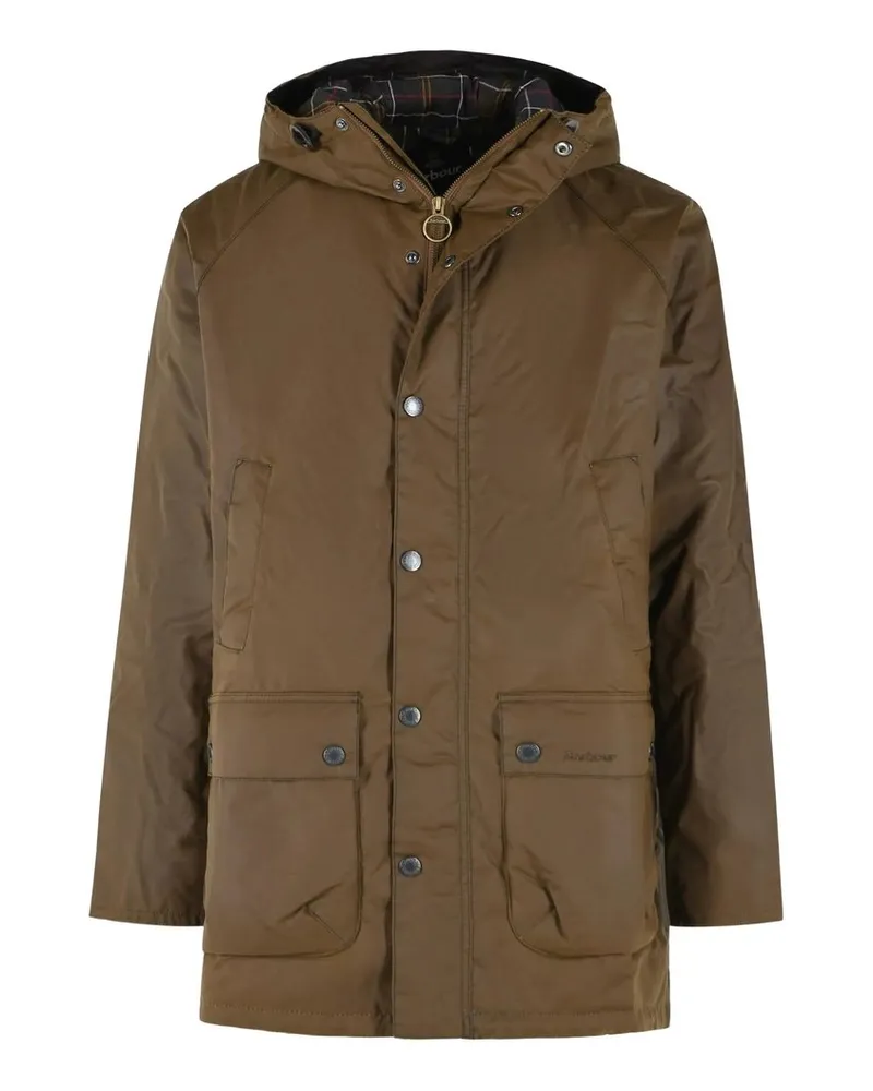 Barbour Bedale Wax Parka Braun