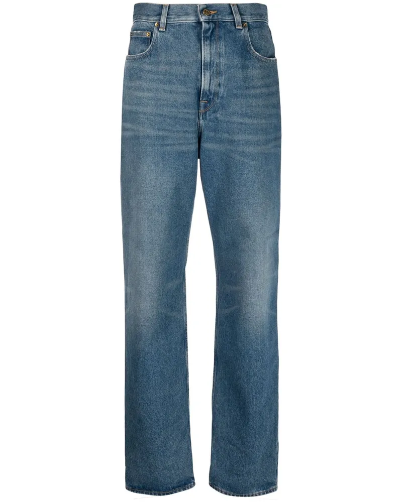 Golden Goose Golden W's Kim Medium Stone Washed Denim Gwp00844p00062150100 Blau
