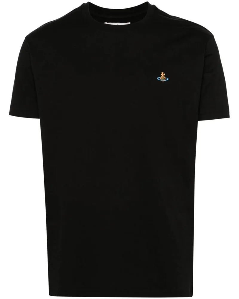 Vivienne Westwood Classic T-shirt Multicolor Orb Schwarz