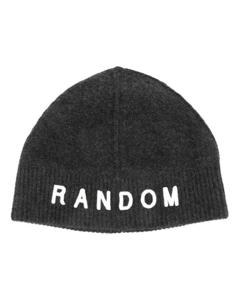 Random Identities Beanie mit Ris-Logo Ran03k105 Grau
