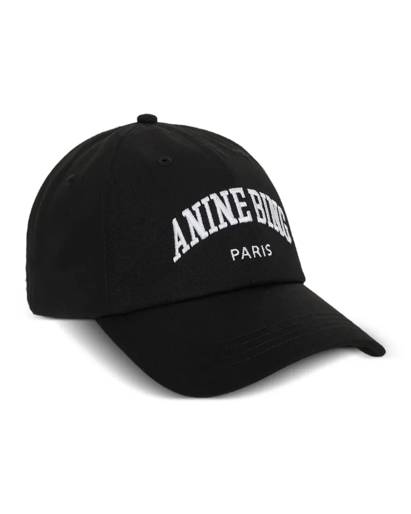 Anine Bing Jeremy Baseball Cap  Paris - Black Schwarz