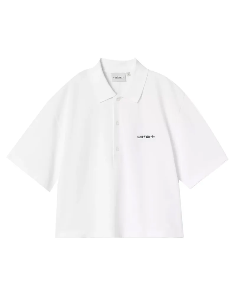 Carhartt WIP Script Polo Weiß