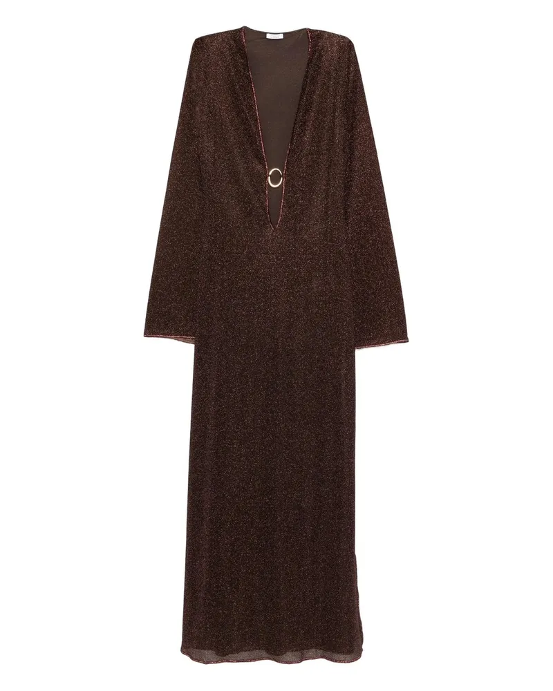 Oséree Lumiere O-long Kaftan Braun