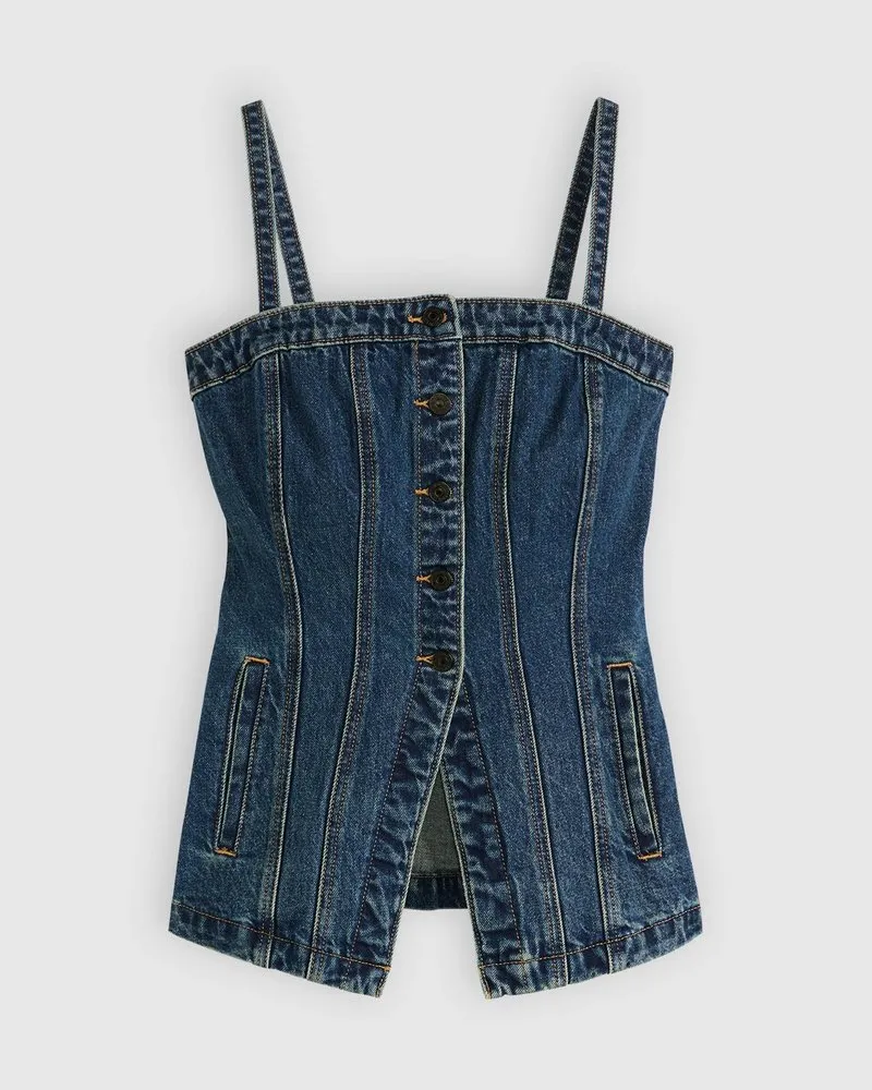 Levi's Tailored Bustier Hinged Heart no dp Blau