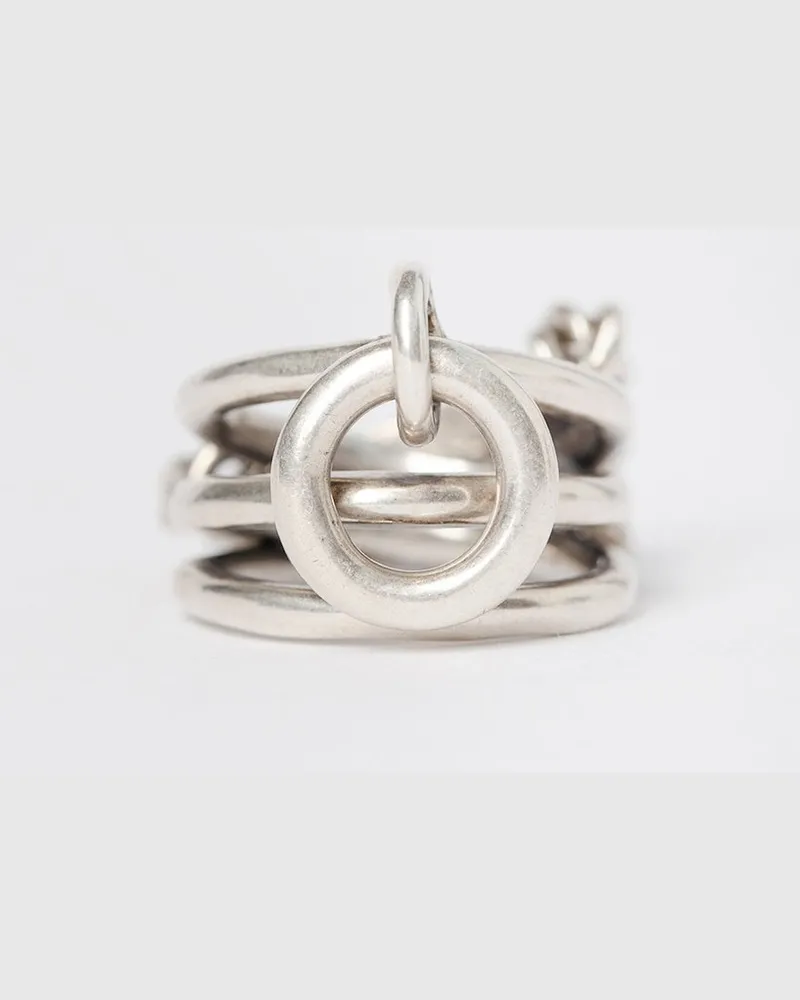 Ann Demeulemeester Eida Plate Ring Silber