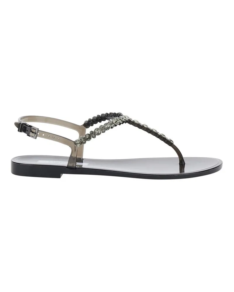 Menghi 102/sw Bianca Jelly Flat Sandal Schwarz