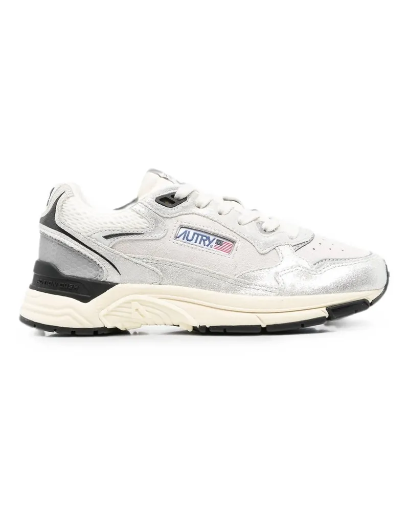 AUTRY Hyperway Low Woman Lamsue/mesh Silber