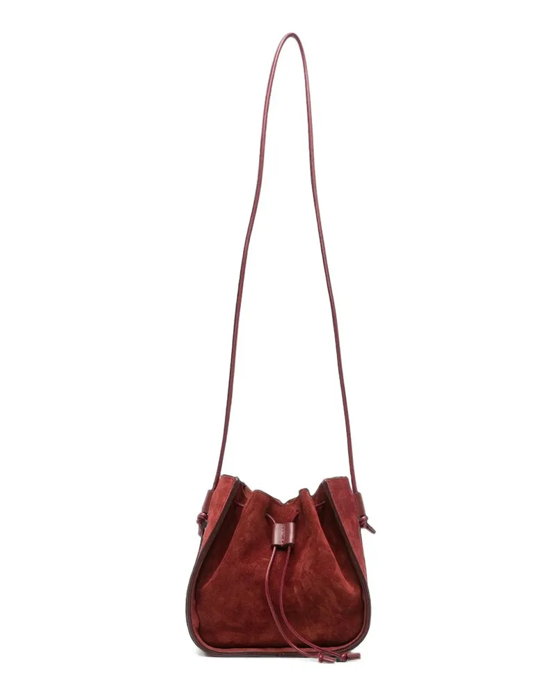 forte_forte my Pepita" Secchiello in Suede Rot
