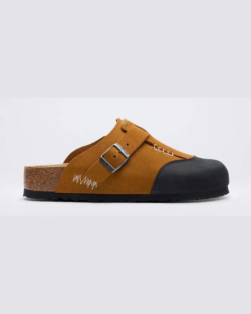 Birkenstock Boston Cap Leve pu Camel Braun