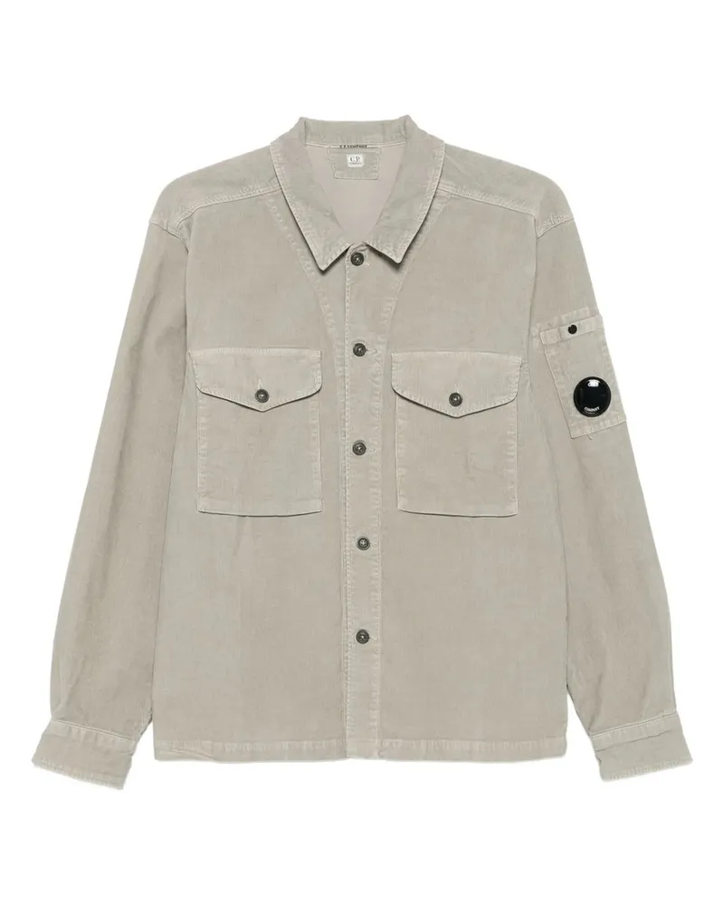 C.P. Company Overshirt in Corduroy Beige