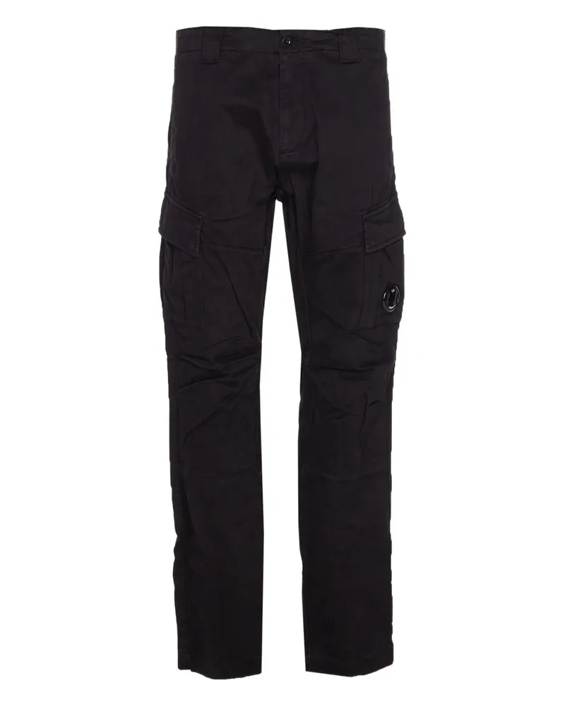 C.P. Company Cargo Pant in Stretch Satin Schwarz