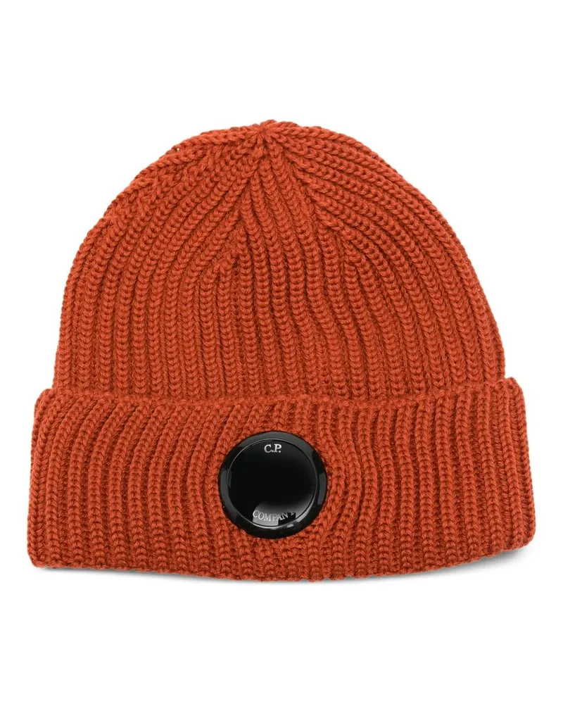 C.P. Company Accessories Knit Cap in Extrafine Merino Wool Braun