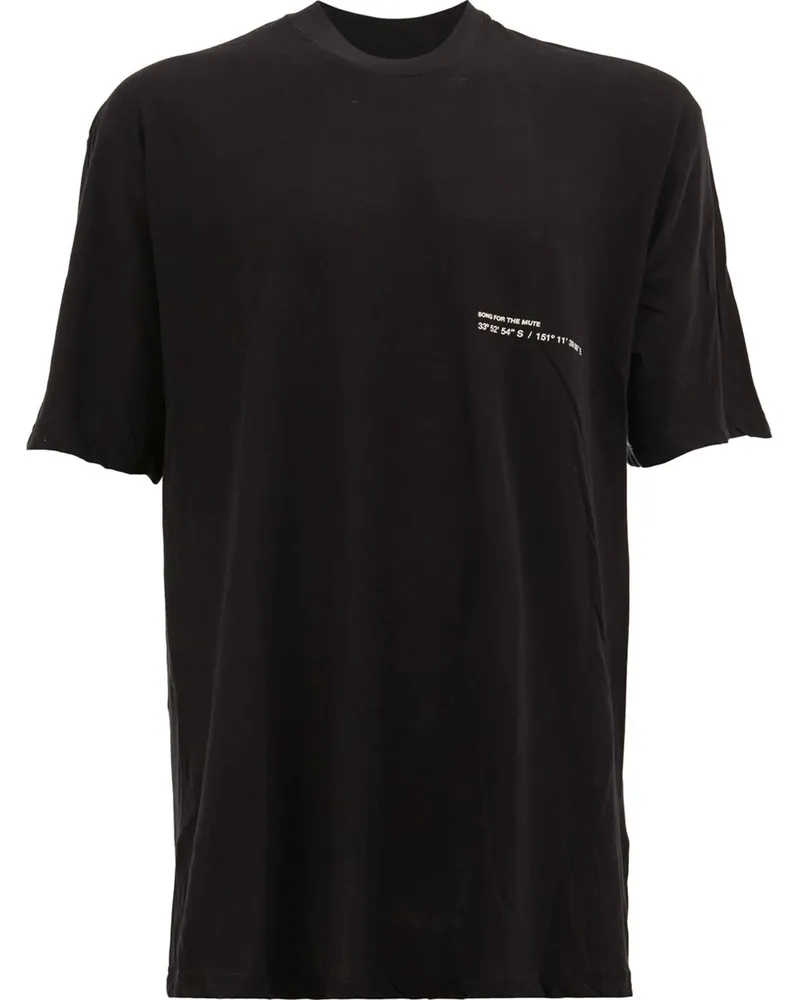 Song For The Mute logo`` Oversized Tee Schwarz