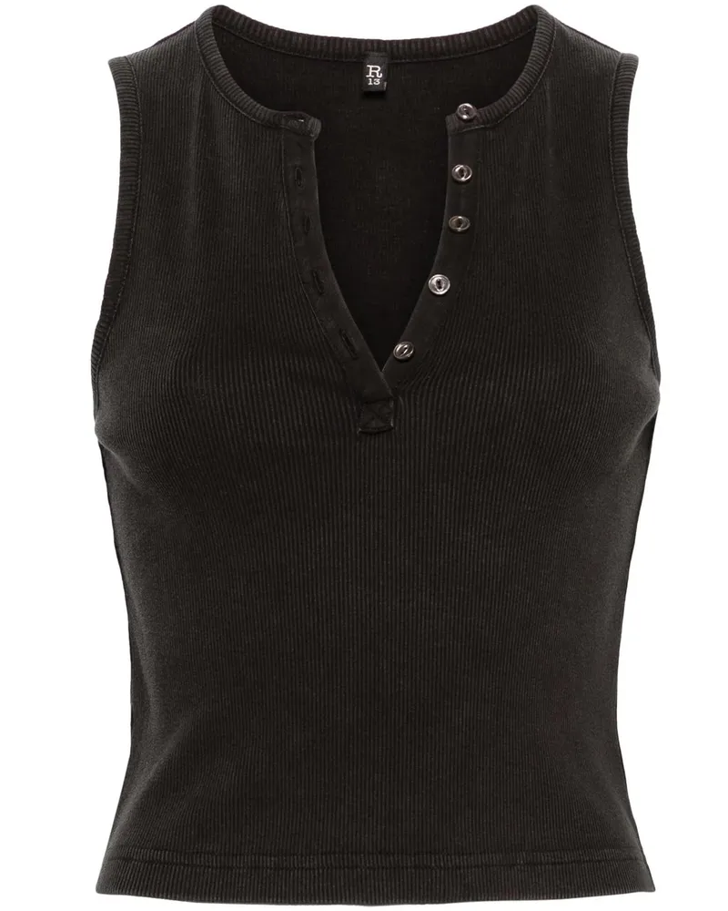 R13 Henley Tank Schwarz