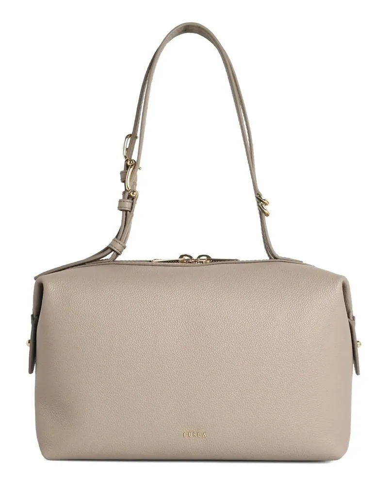 Furla Double m Boston Bag Beige