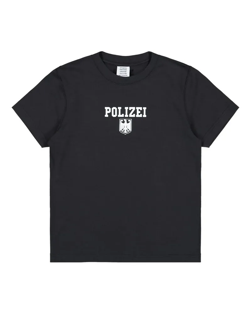 VETEMENTS Polizei Fitted t Shirt Men Schwarz