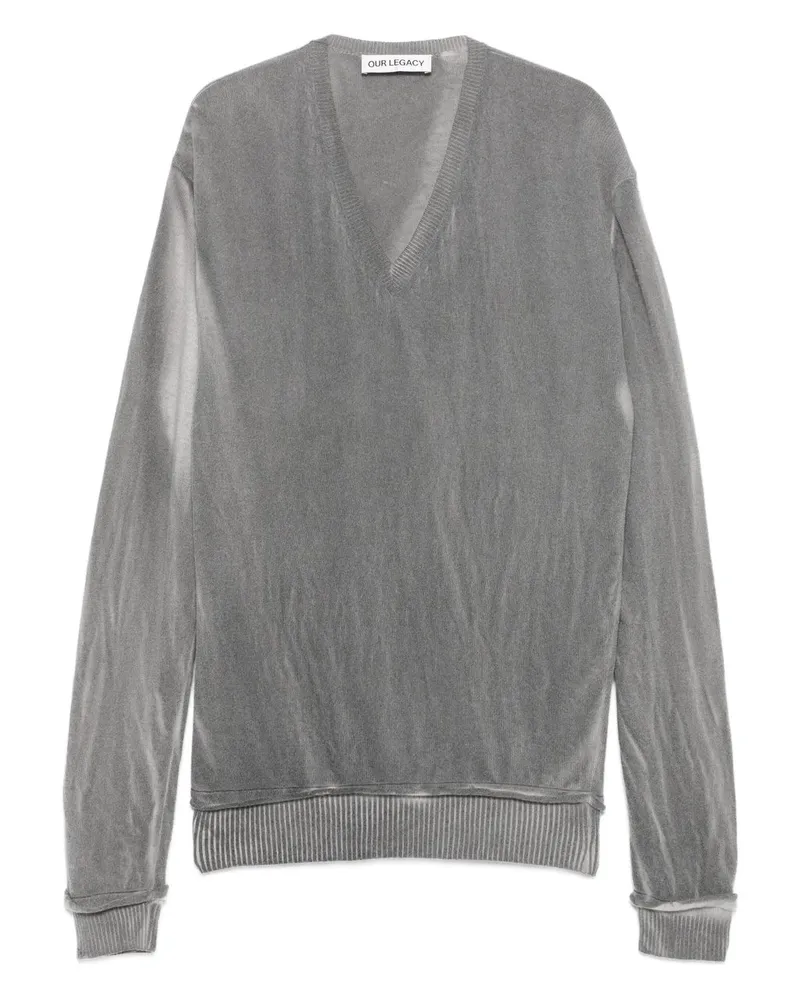 Our Legacy Parallel V-neck Grau