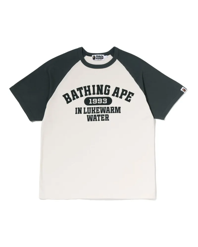 BAPE Bathing Ape Raglan Tee Blau