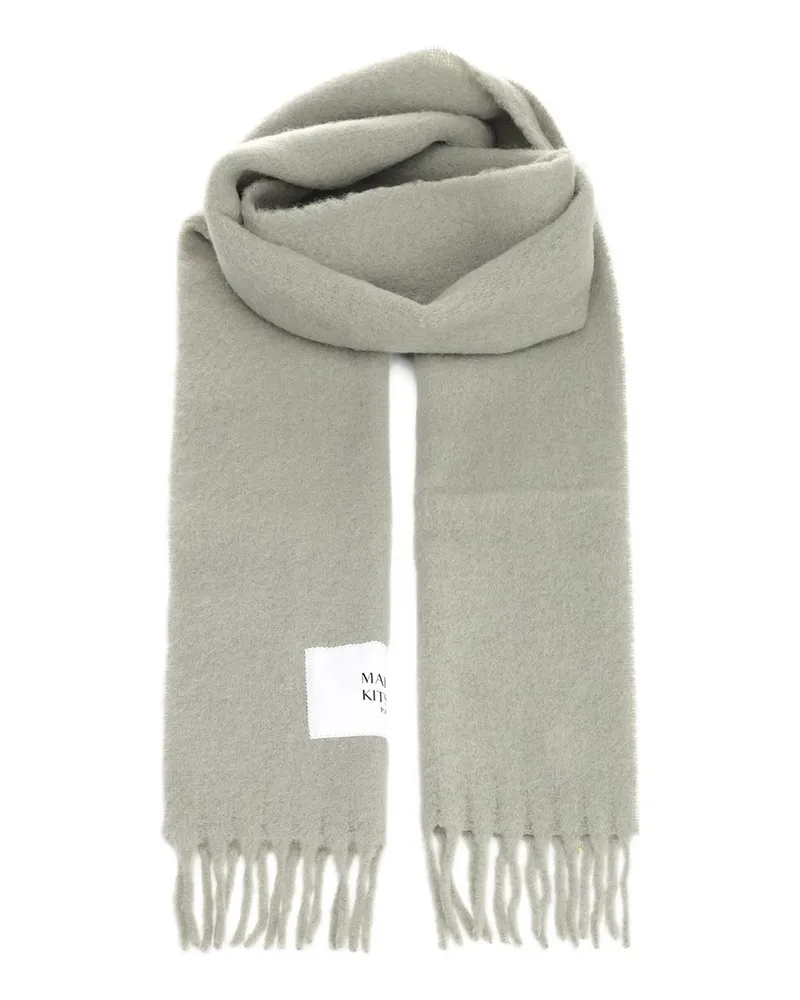 Kitsuné Alpaca Scarf Grau