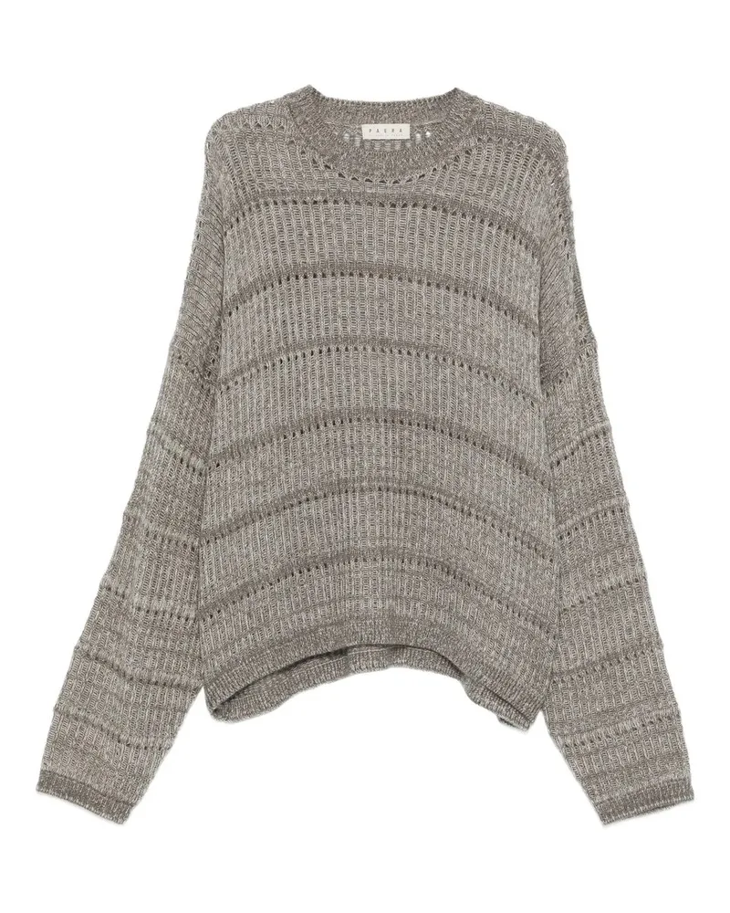 PAURA Efesto Crewneck Sweater Grau