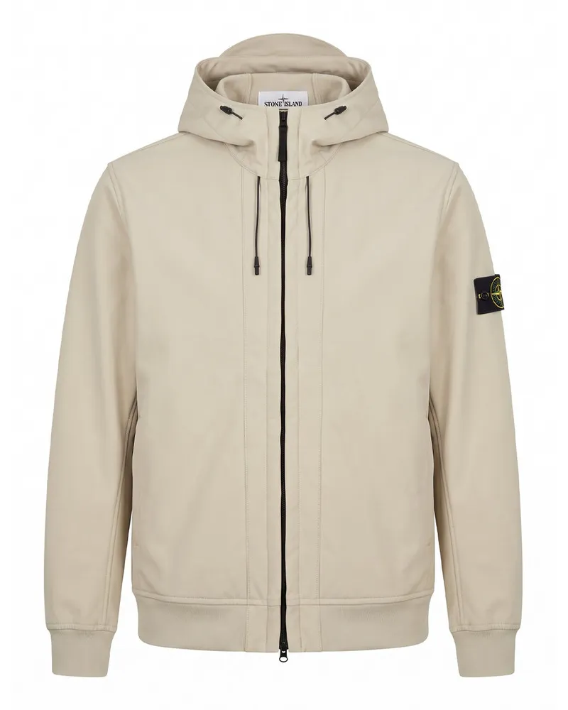 Stone Island Biker Jacket Beige
