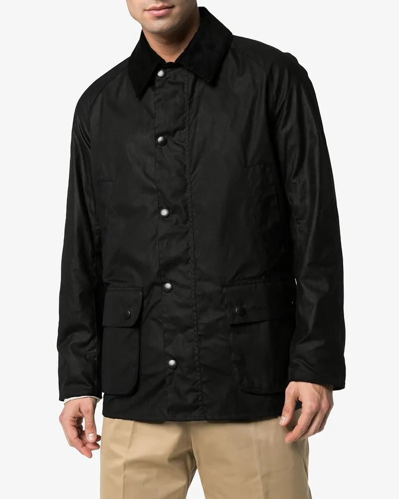 Barbour Ashby Wax Jacket Blau