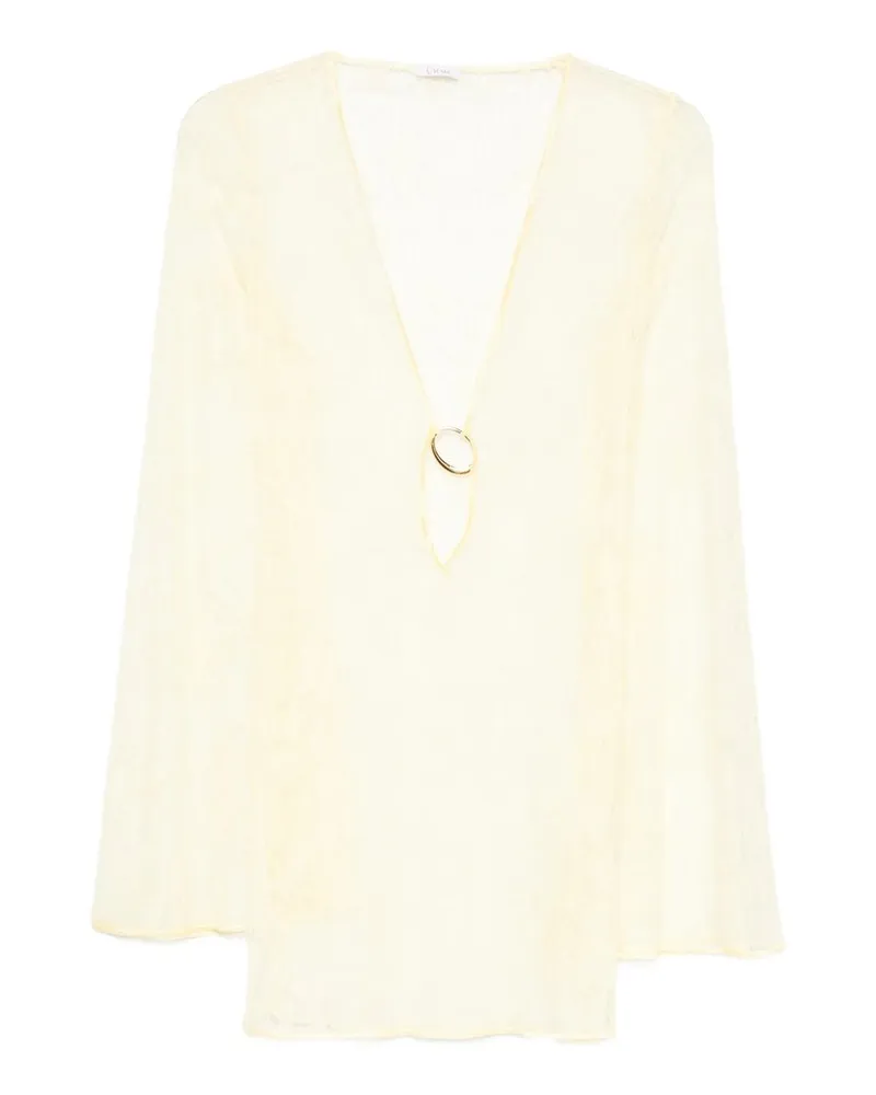 Oséree Lace o Gem Kaftan Gelb