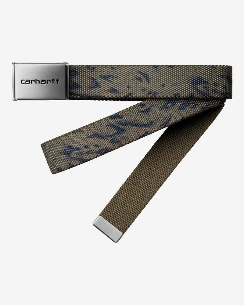 Carhartt WIP Clip Belt Chrome Braun
