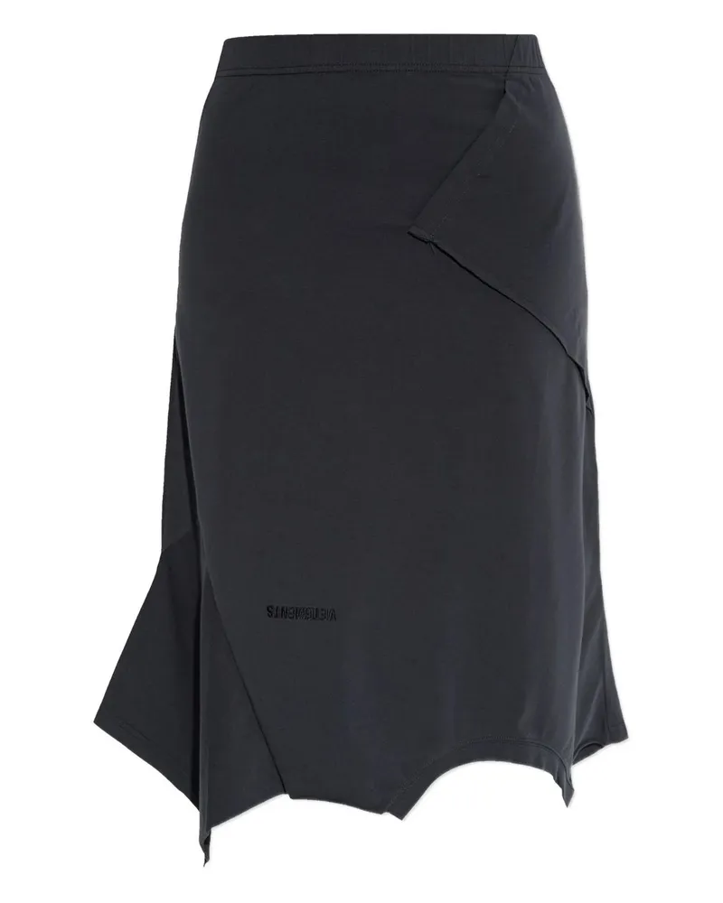 VETEMENTS Logo Upside Down t Skirt Schwarz