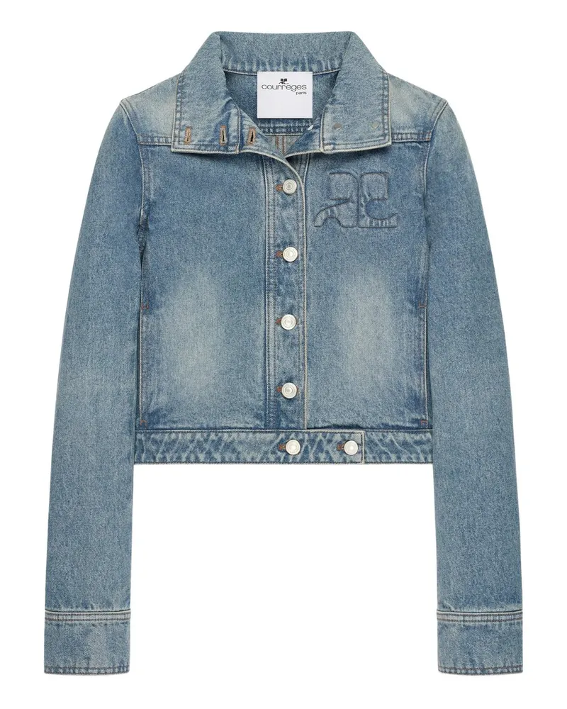 Courrèges Reedition Denim Jacket Blau