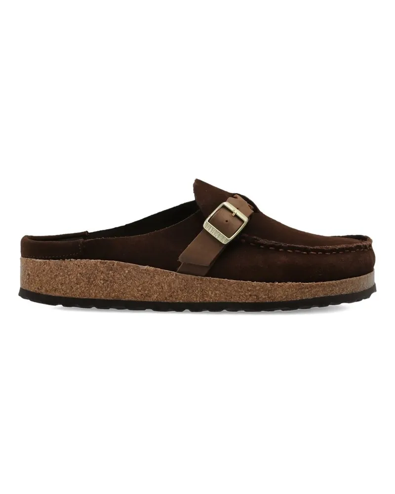 Birkenstock Buckley Braided Carafe, Suede Leather Braun