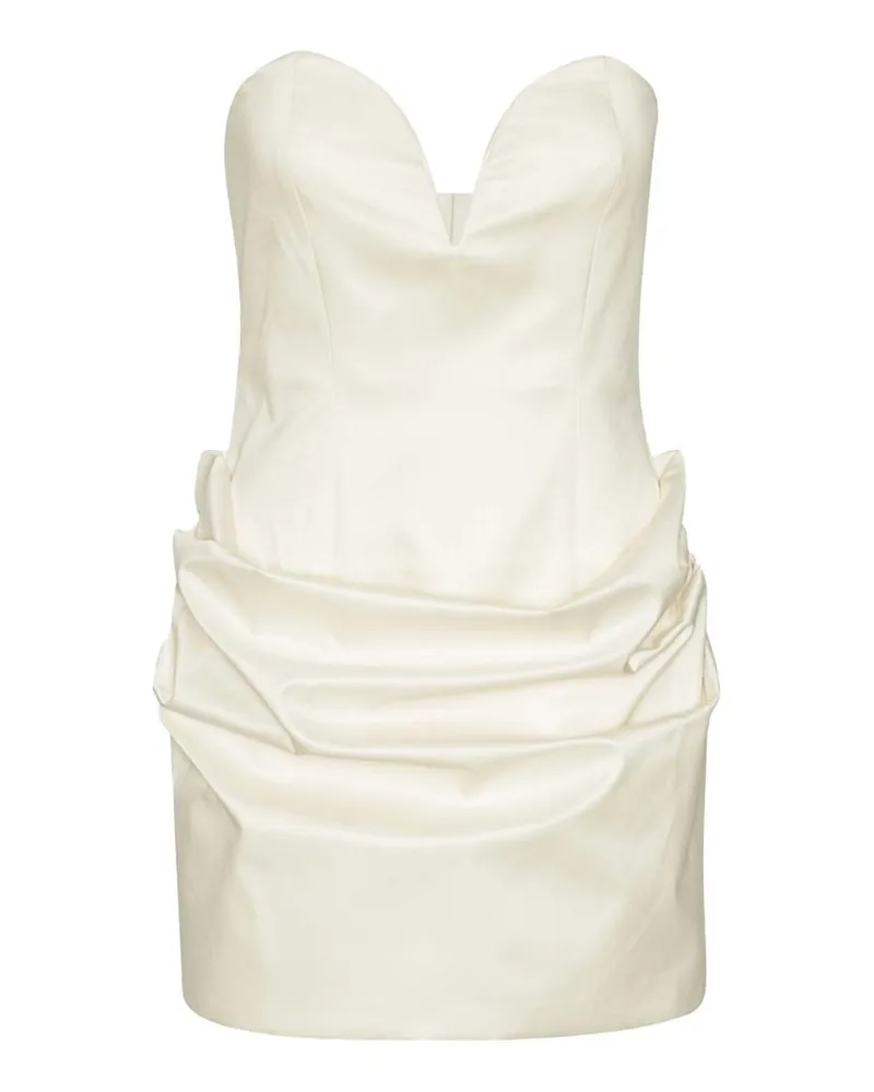 ROTATE Birger Christensen Bustier Mini Dress Weiß