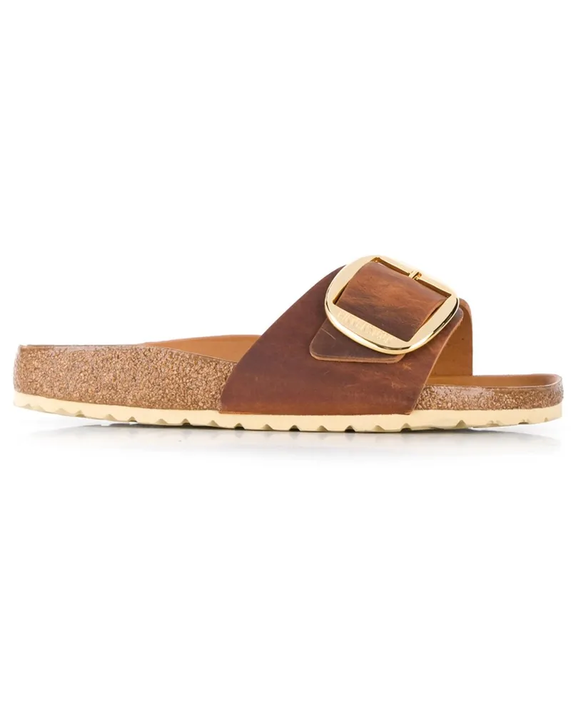 Birkenstock Madrid Big Buckle Cognac, Oiled Leather 1006525 Braun