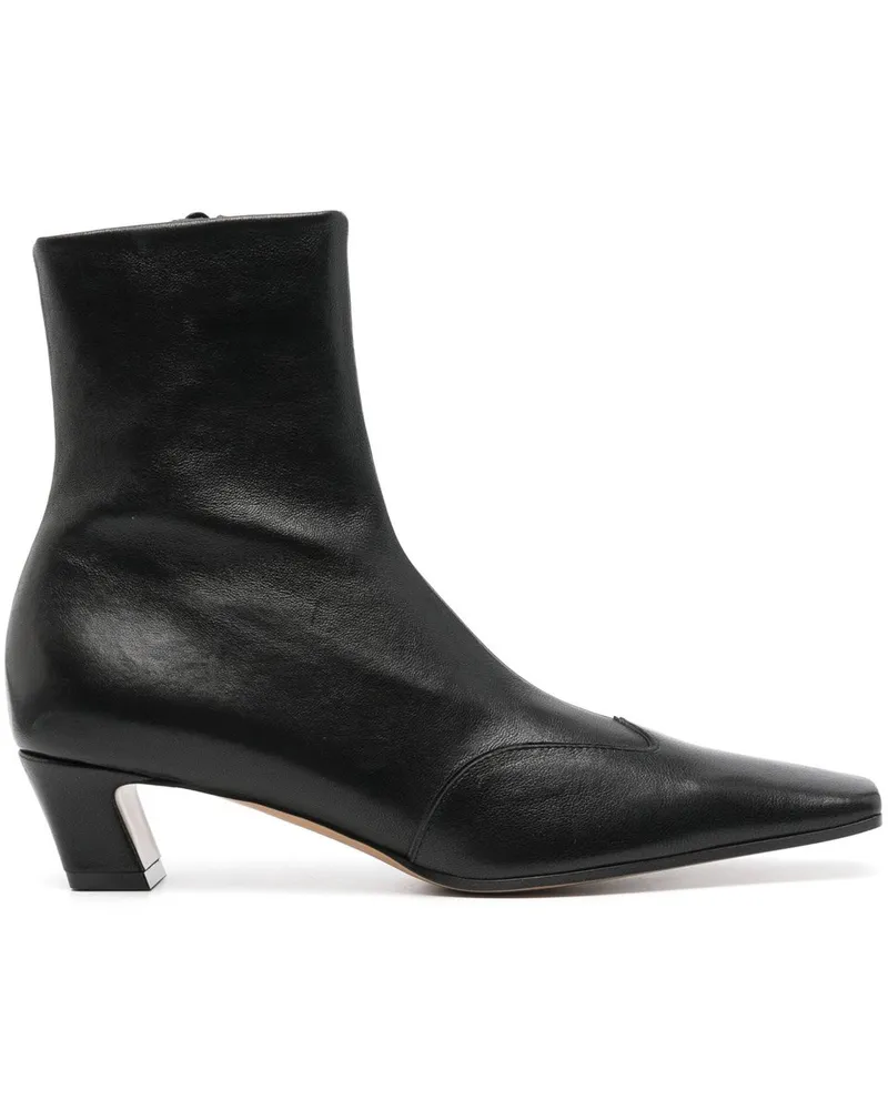 KHAITE Nevada Ankle Stretch Boot Schwarz